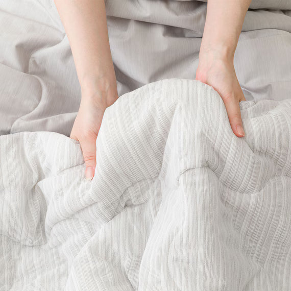 REVERSIBLE COMFORTER N COOL WSP Q GY S2503