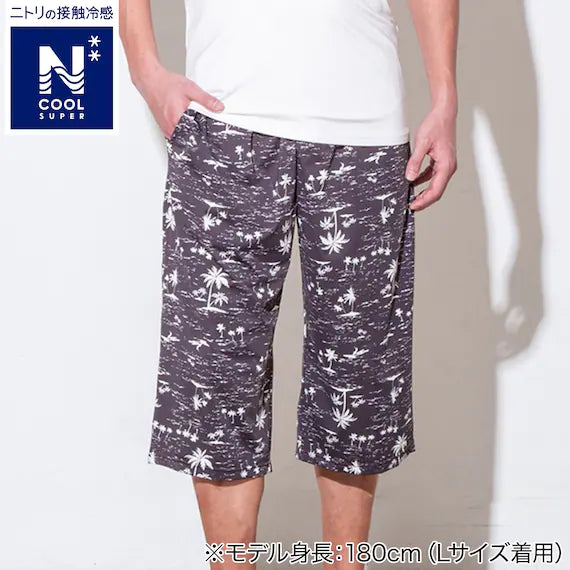 MENS SUPER COOL THREEQUARTER LENGTH ROOM PANTS NEP BK M