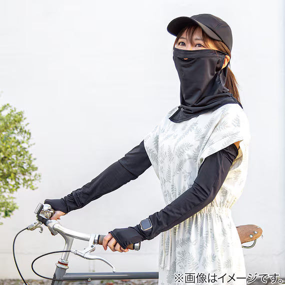 UNISEX UVCUT SUPER COOL NECK & FACE COVERNE BK