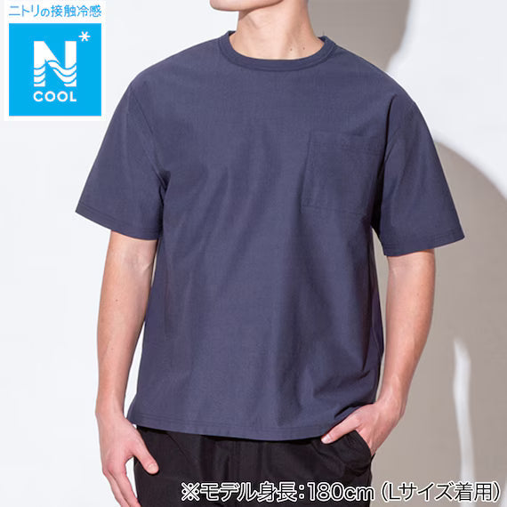 MENS COOL CUT GEORGETTE RELAX TSHIRT NE BL L