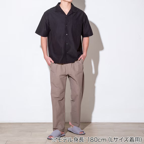 MENS COOL CUT GEORGETTE SHORT SLEEVESHIRT NE BK M