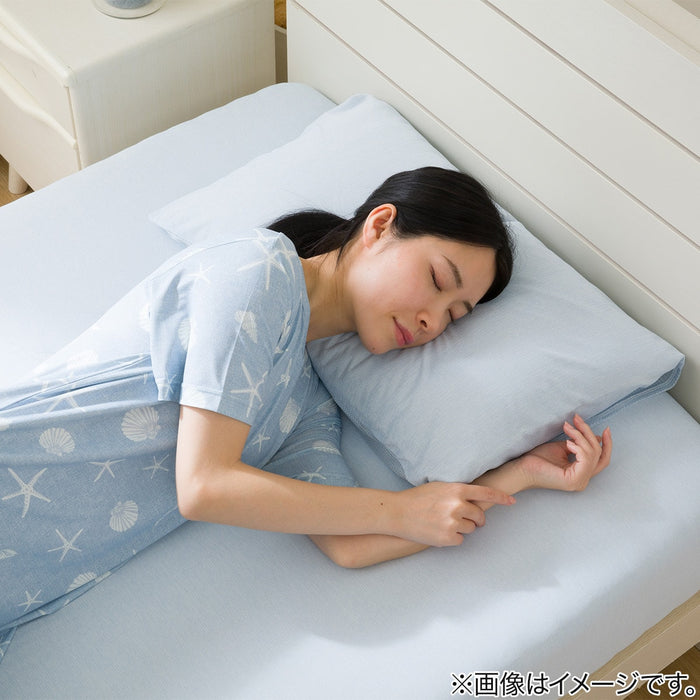 N COOL N-FIT Fitted Sheet 38 (Blue) Super Single to Single, W80 x D170 cm