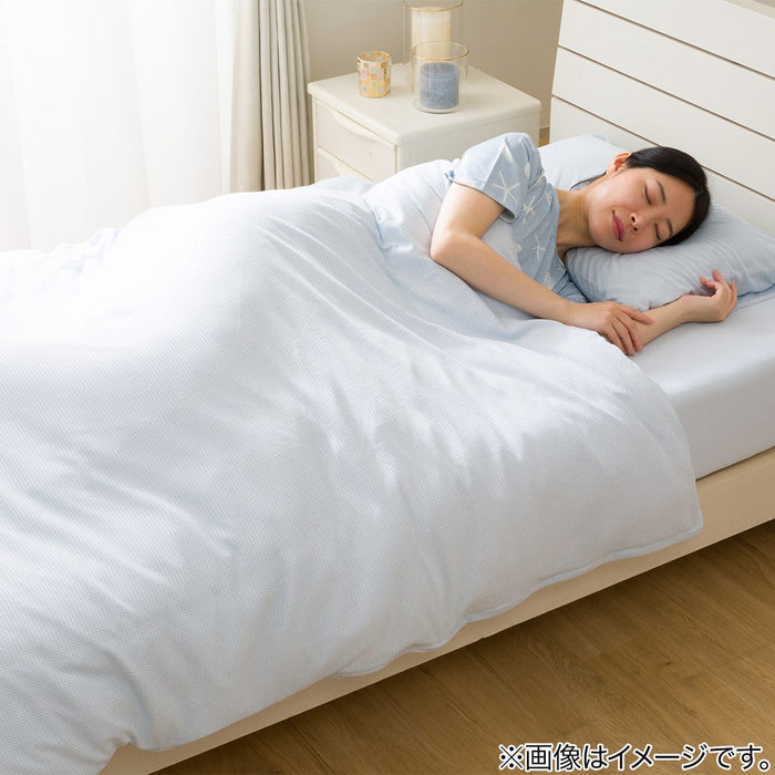 N COOL N-FIT Fitted Sheet 38 (Blue) Super Single to Single, W80 x D170 cm