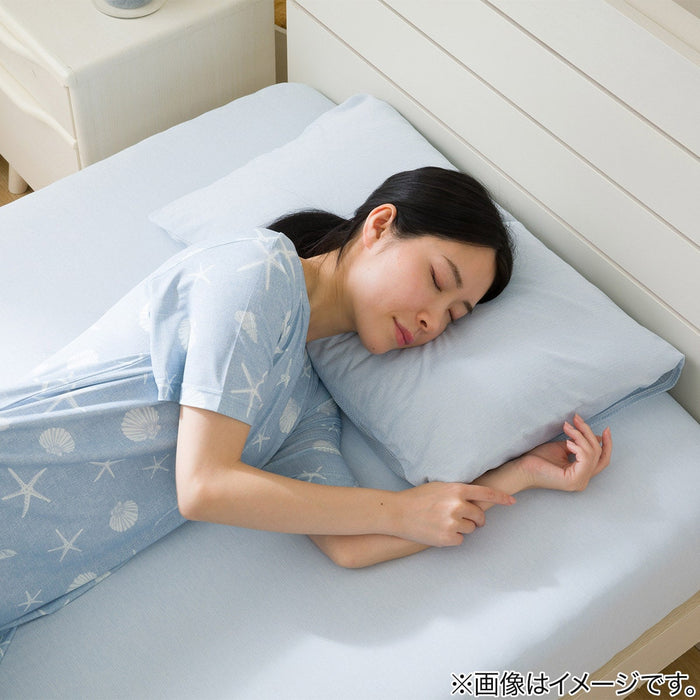 N COOL N-FIT Fitted Sheet 38 (Blue) Super Double to Double, W110 x D170 cm