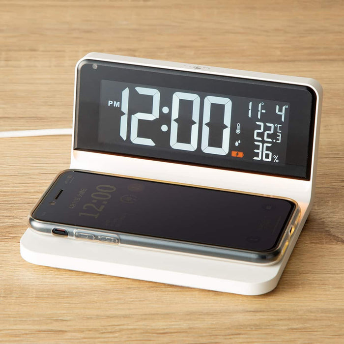 Wireless Charger Clock 001EM (White)