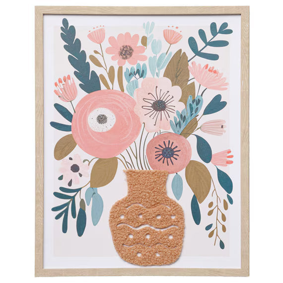 FRAMED CANVAS WITH 3D OBJECTS PK XI02