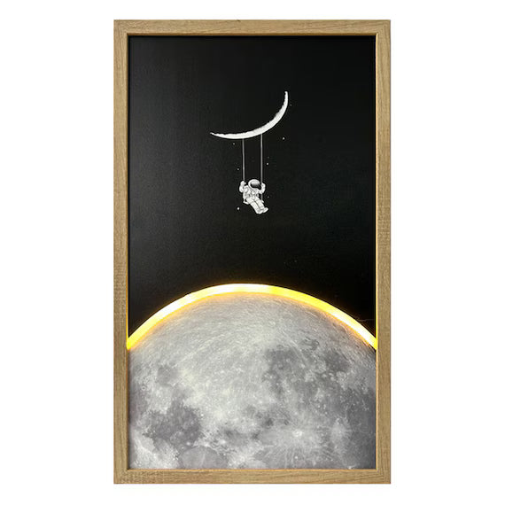 LED CANVAS POSTER MOON XI13