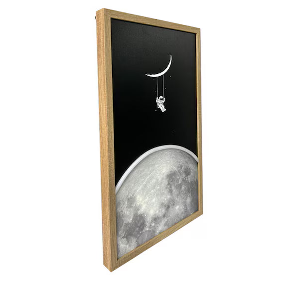 LED CANVAS POSTER MOON XI13