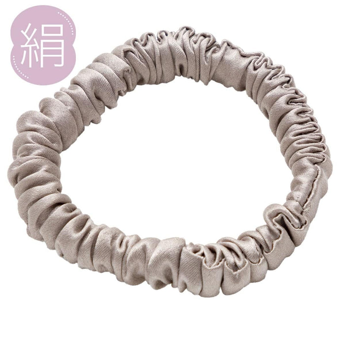 Silk Hair Tie Small (Light Grey)