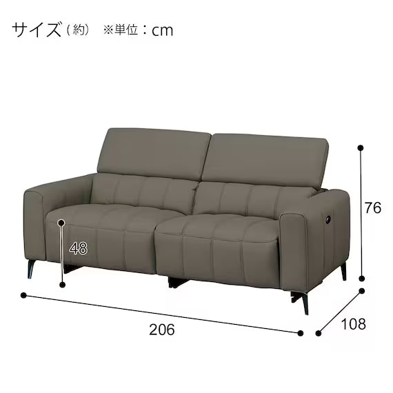 ELECTRIC 3P SOFA LS05 NW DGR