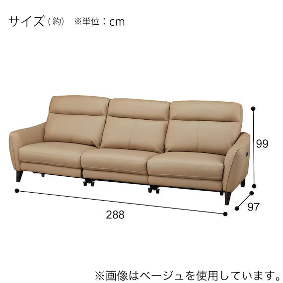 ELECTRIC WIDE 3 SEATER SOFA LS06 NW BR