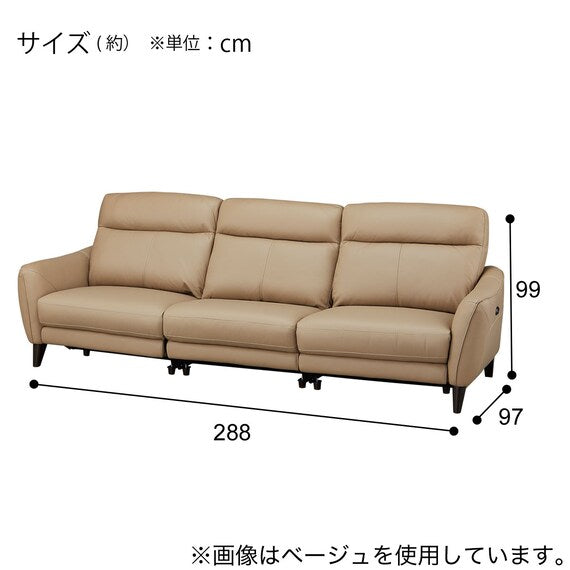 ELECTRIC WIDE 3 SEATER SOFA LS06 NW DGY