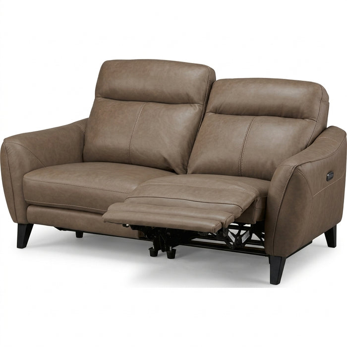 LS06 2-Seater Power Reclining Leather Sofa (Middle Mocha)
