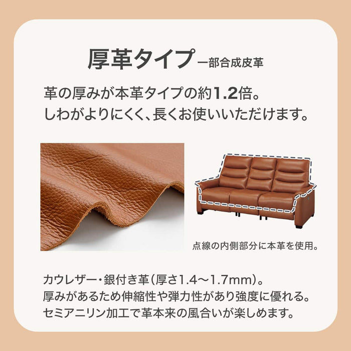 ELECTRIC SOFA N-BELIEVA 3 TK-LEATHER