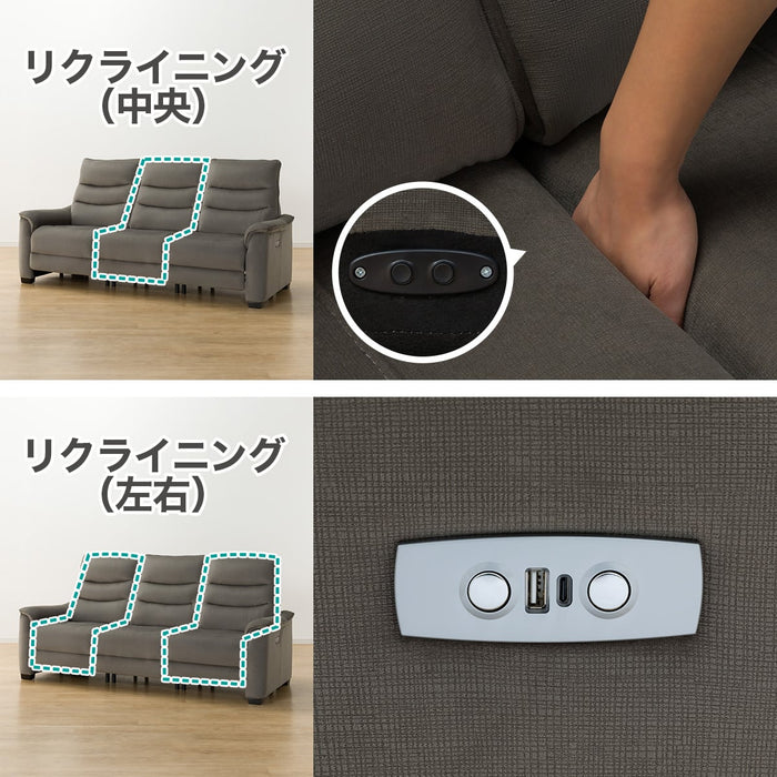 ELECTRIC SOFA N-BELIEVA 3 MICROFIBER