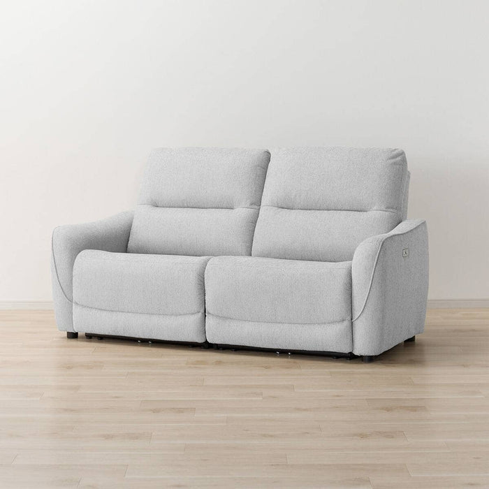 HE02N Wide 2-Seater Power Reclining Sofa (Light Gray)
