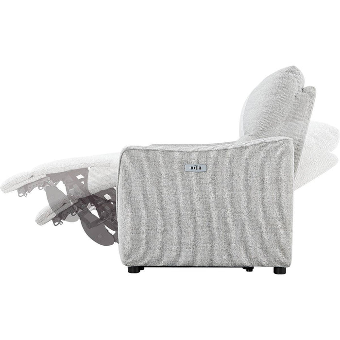 HE02N Wide 2-Seater Power Reclining Sofa (Light Gray)