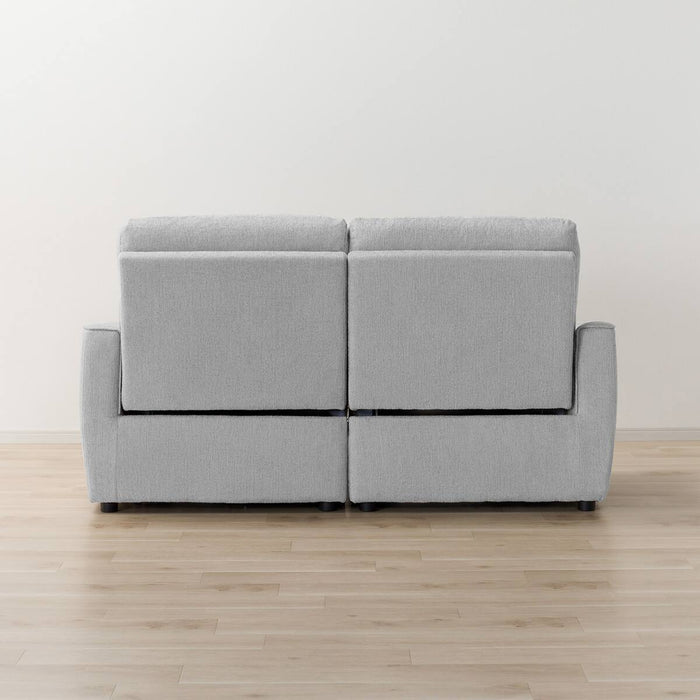 HE02N Wide 2-Seater Power Reclining Sofa (Light Gray)