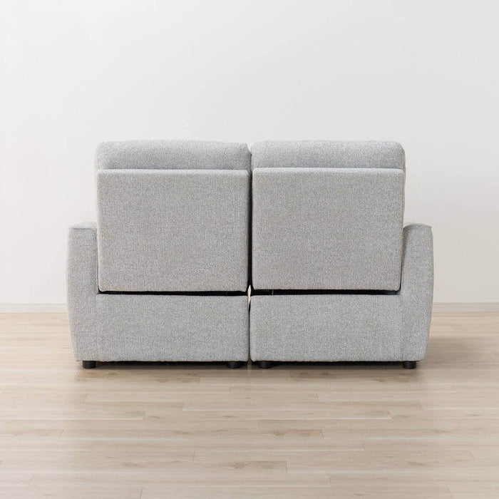 HE02N 2-Seater Power Reclining Sofa (Light Gray)