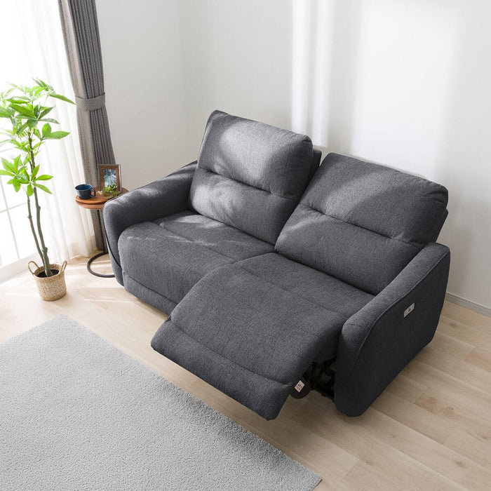 HE02N Wide 2-Seater Power Reclining Sofa (Dark Gray)