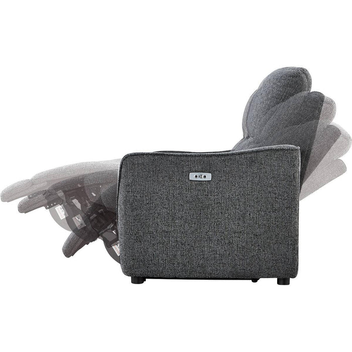 HE02N Wide 2-Seater Power Reclining Sofa (Dark Gray)