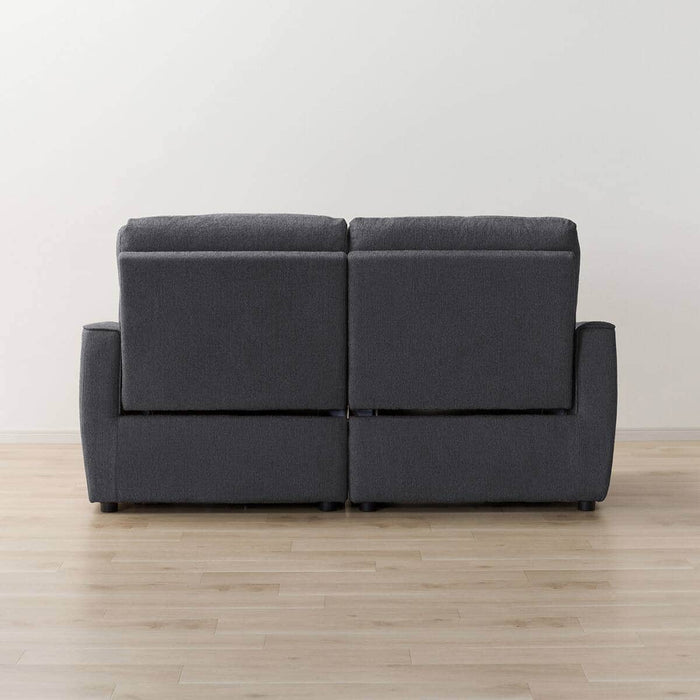 HE02N Wide 2-Seater Power Reclining Sofa (Dark Gray)