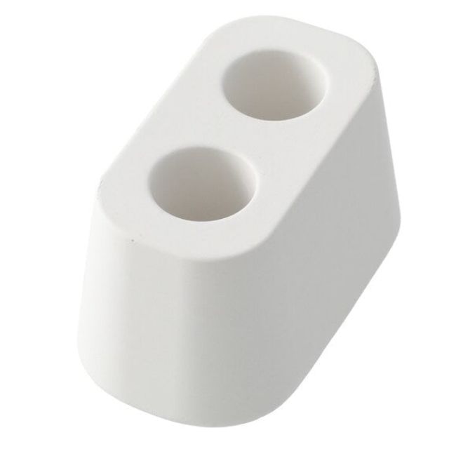 POROUS CERAMIC TOOTHBRUSH STAND 2 WH