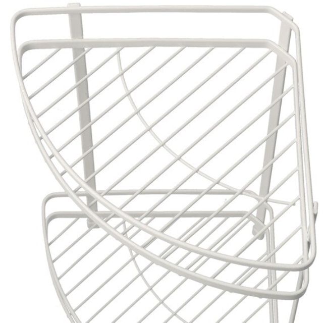 WIRE BATH RACK 2TIER CORNER PIATTO-2 W27.7D20H34