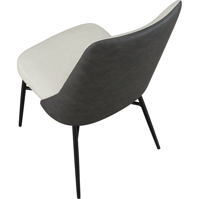 DINING CHAIR PVC IV/GY YA341