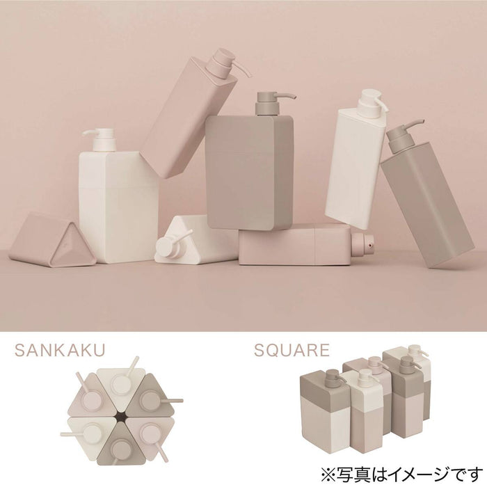 Square Refill Dispenser Bottle 400ml (Rose)