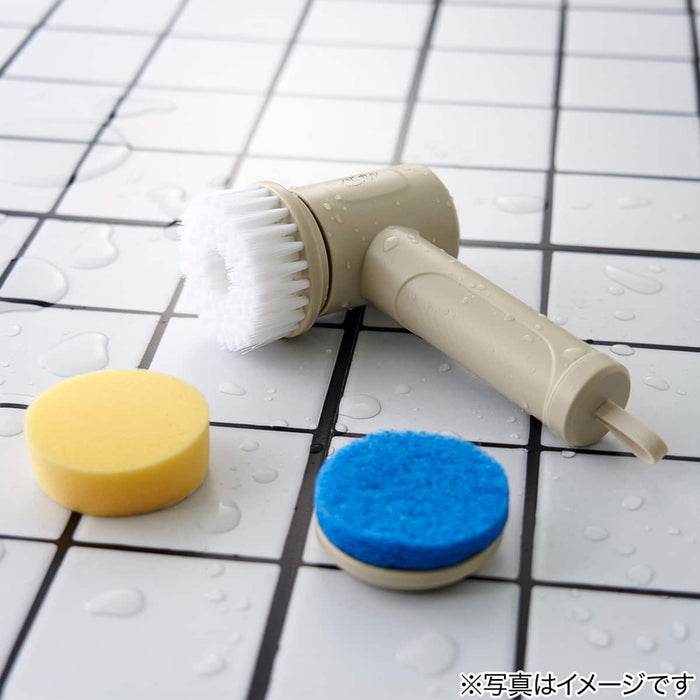 Electric Multi Scrubber (Rechargeable, with Brush & Sponge Attachments)