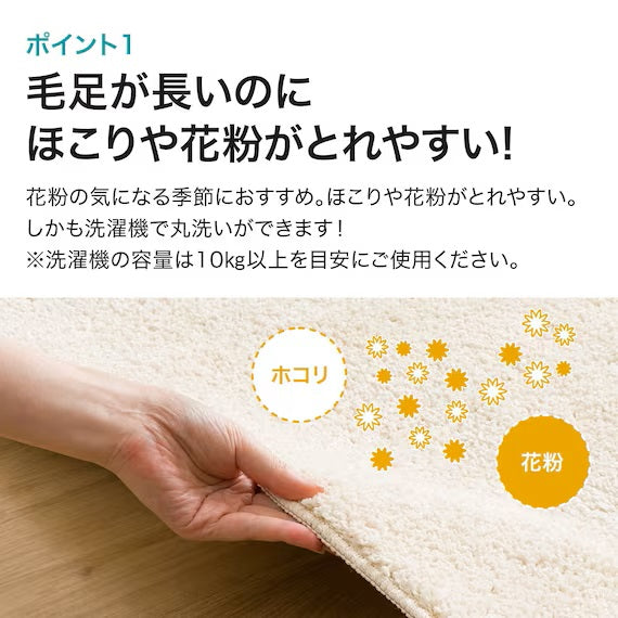 SHAGGY RUG 185X185 BE SR002