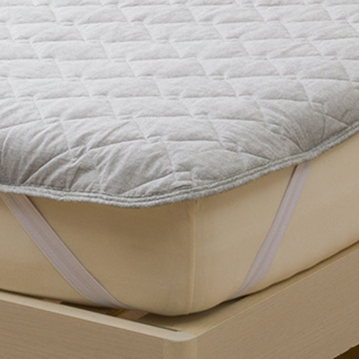 MATTRESS PAD COTTON WASH S DGY S2417