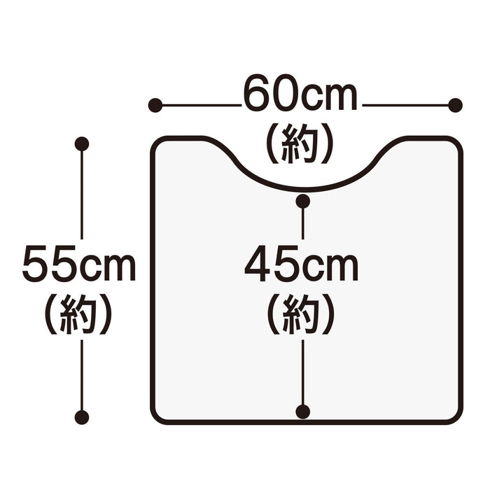 PVC TOILET MAT GROOVE JQ12