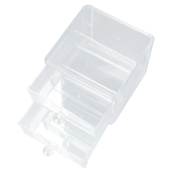 ACRYLIC COSMETIC CASE W/DRAWER LUCENT S W18D20H15