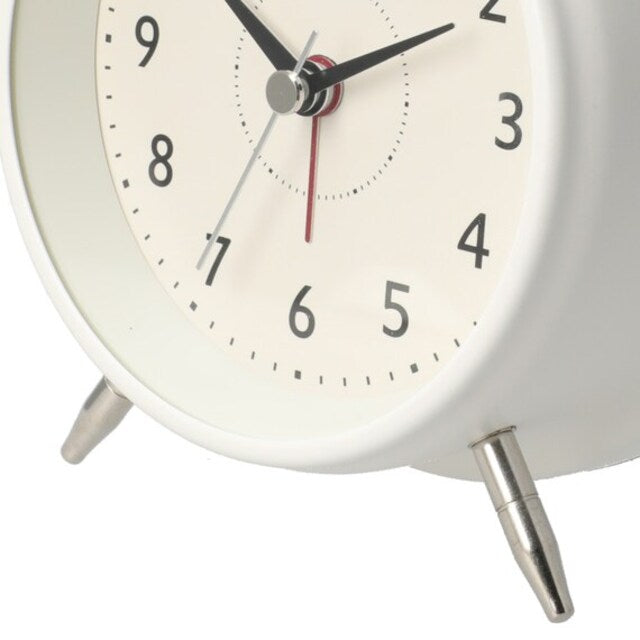 TWIN BELL ALARM TABLE CLOCK IV W11.8D6.2H16.5