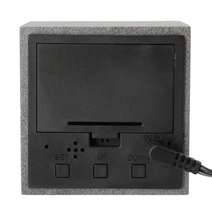 S714RS-C USB LED CLOCK BK