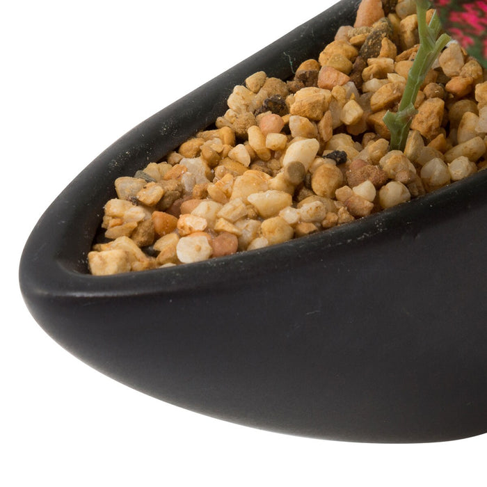 18CM ASST LEAF W/62LVS (W/CERAMIC POT) F235-S557/8399NT