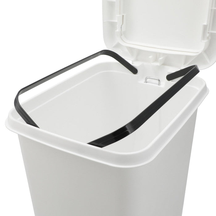 ANTIBACTERIAL AND DEODORANT STEP/PUSH DUST BIN 45L WH