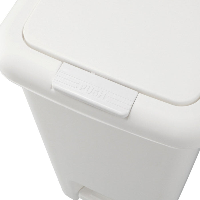 ANTIBACTERIAL AND DEODORANT STEP/PUSH DUST BIN 45L WH
