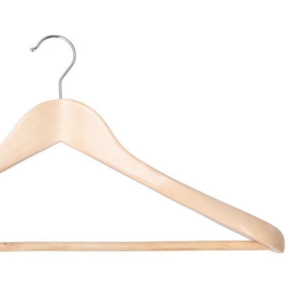 WOODEN JACKET HANGER W45 LOTUS