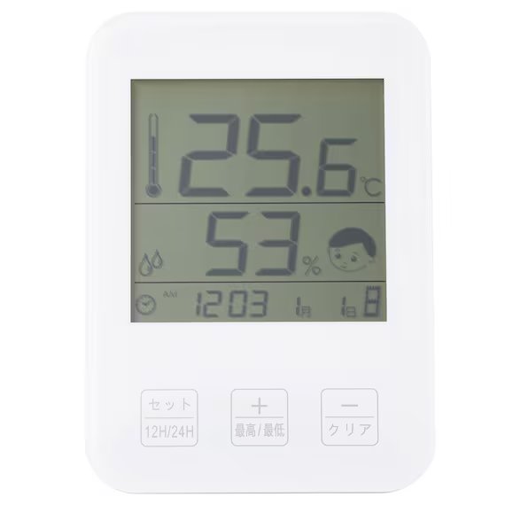 TABLE/WALL TEMP&HUMIDITY THERMOMETER CLOCK NT681
