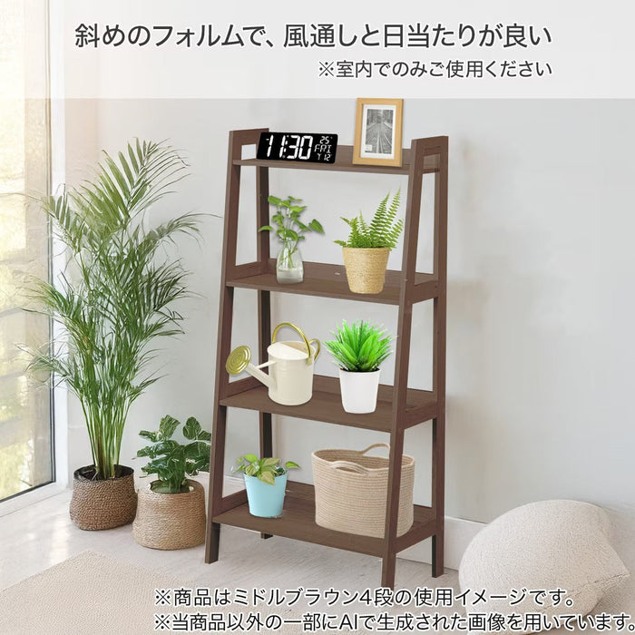 WOOD LADDER SHELF 3TIER 6291 MB