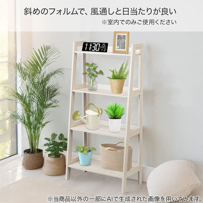 WOOD LADDER SHELF 4TIER 62125 WW