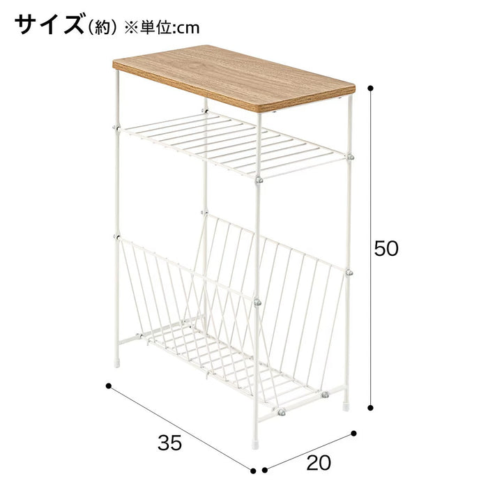 SIDE TABLE SHELFY2 LBR