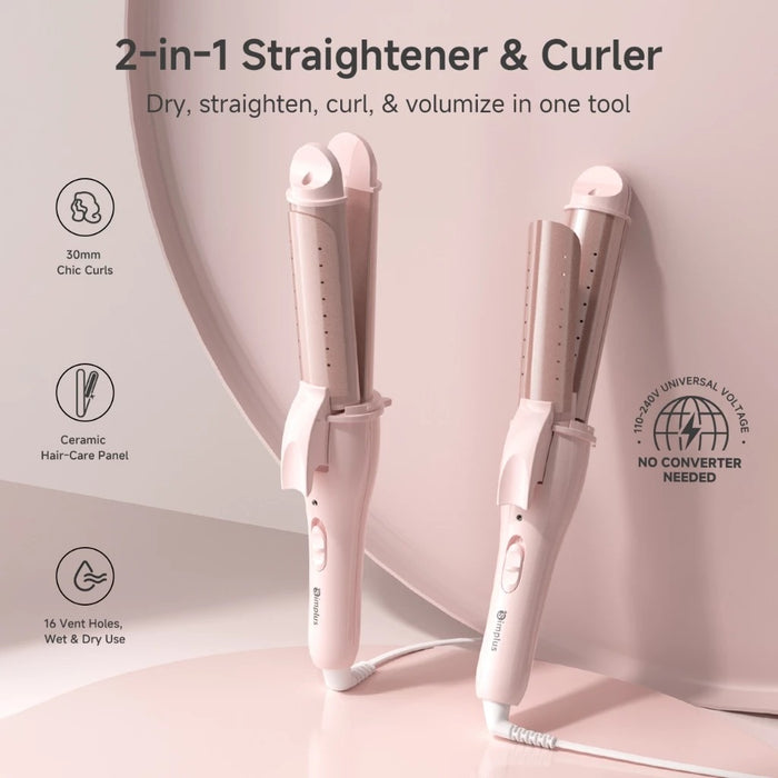 2-IN-1 STRAIGHT&CURL HAIR IRON 012 PI