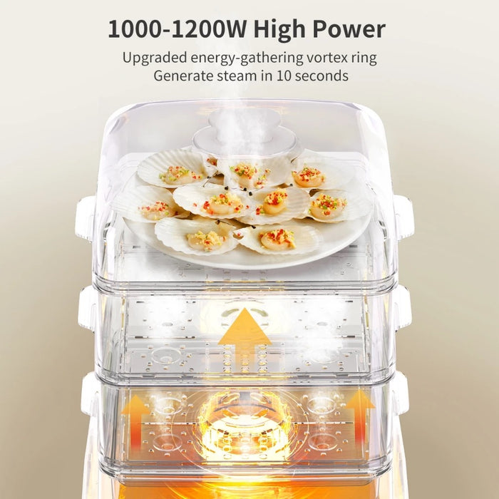 ELECTRIC FOOD STEAMER 004-3T BS