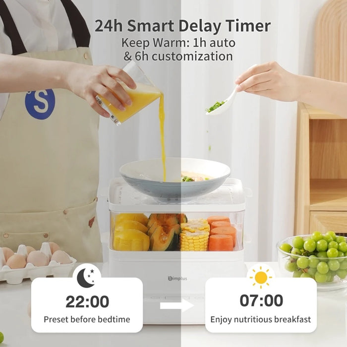 ELECTRIC FOOD STEAMER 004-3T BS