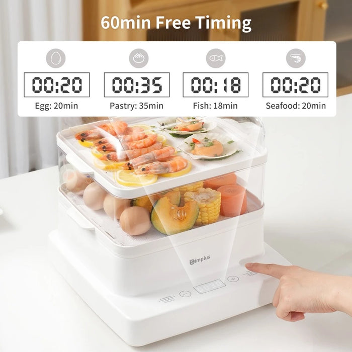 ELECTRIC FOOD STEAMER 004-3T BS