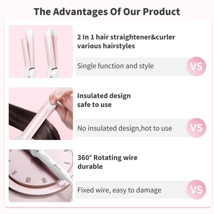 2-IN-1 STRAIGHT&CURL HAIR IRON B
